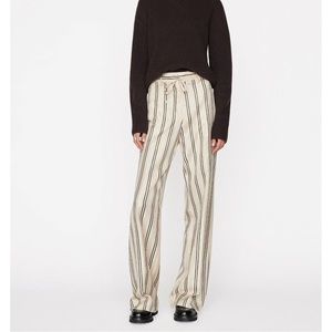 Frame Silk Stripe Safari Pant. NWT. Size 4.
